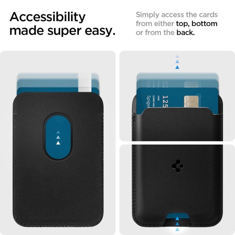 Spigen Valentinus MagSafe универсална магнитна поставка за карти Black - 8809756641510-AMP02284