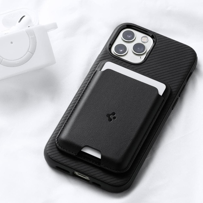 Spigen Valentinus MagSafe универсална магнитна поставка за карти Black - 8809756641510-AMP02284
