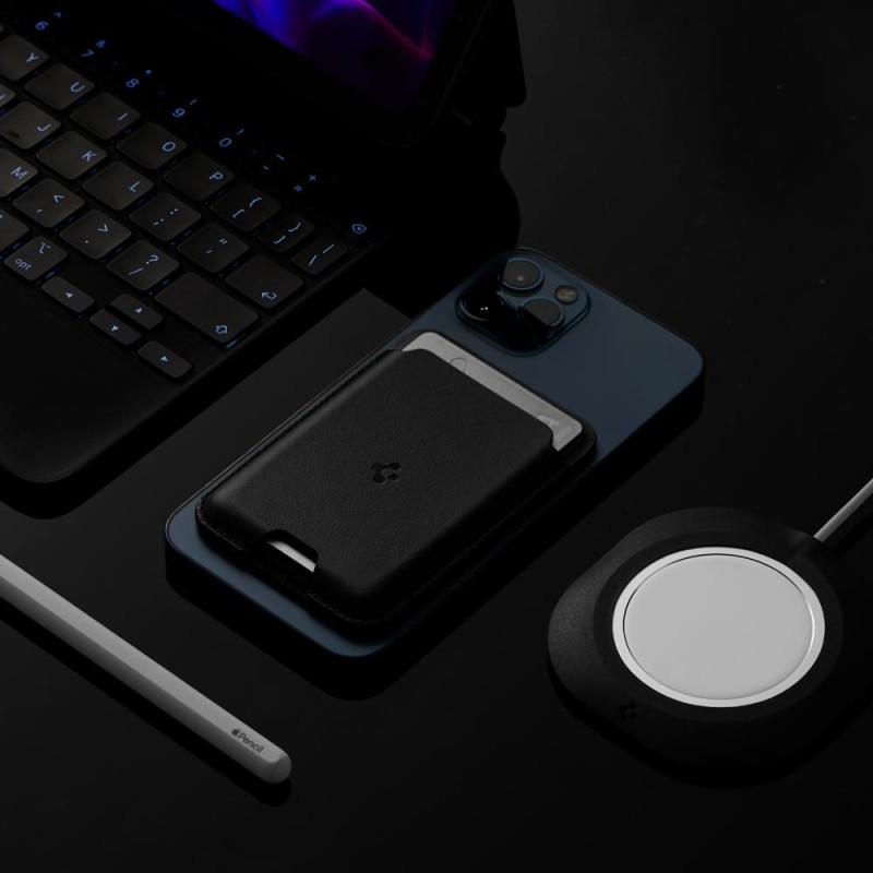 Spigen Valentinus MagSafe универсална магнитна поставка за карти Black - 8809756641510-AMP02284