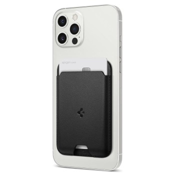 Spigen Valentinus MagSafe универсална магнитна поставка за карти Black Spigen Valentinus MagSafe универсална магнитна поставка за карти Black
