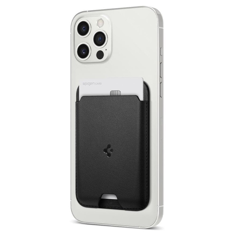 Spigen Valentinus MagSafe универсална магнитна поставка за карти Black - 8809756641510-AMP02284