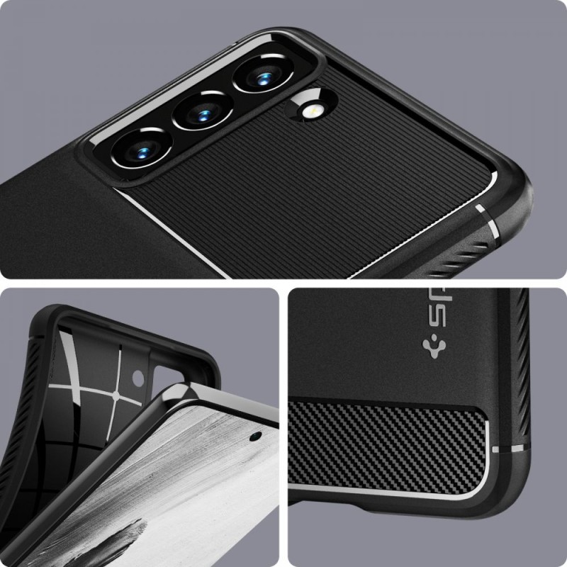 SPIGEN RUGGED ARMOR за Galaxy S21 FE, матово черно - SPIGEN RUGGED ARMOR за Galaxy S21 FE, матово черно - 8809756648151-ACS03049