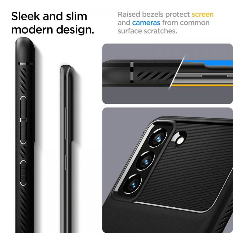 SPIGEN RUGGED ARMOR за Galaxy S21 FE, матово черно - SPIGEN RUGGED ARMOR за Galaxy S21 FE, матово черно - 8809756648151-ACS03049