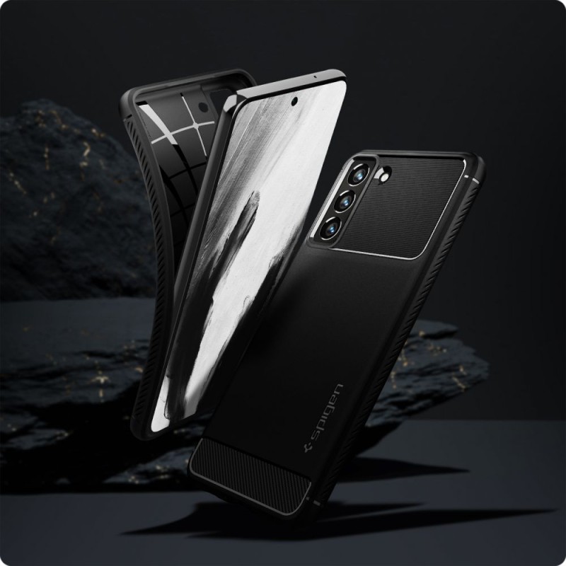 SPIGEN RUGGED ARMOR за Galaxy S21 FE, матово черно - SPIGEN RUGGED ARMOR за Galaxy S21 FE, матово черно - 8809756648151-ACS03049