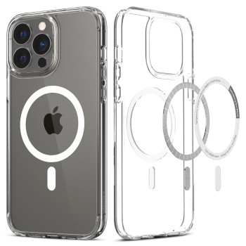 Spigen Ultra Hybrid Mag Magsafe кейс за iPhone 13 Pro (бял)