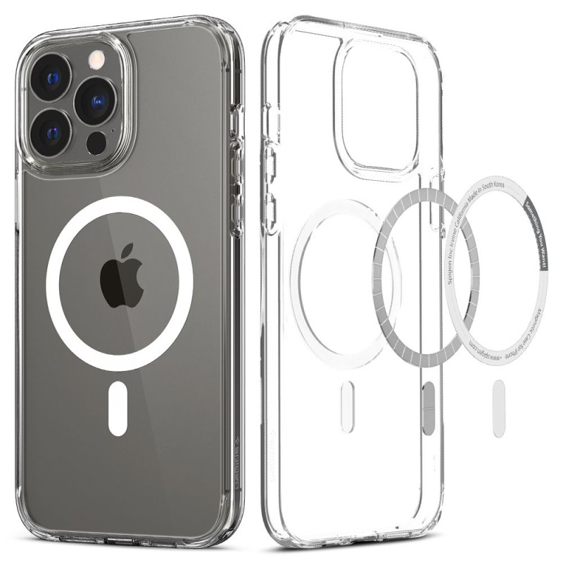 Spigen Ultra Hybrid Mag Magsafe кейс за iPhone 13 Pro (бял) - 8809811850154-ACS03267