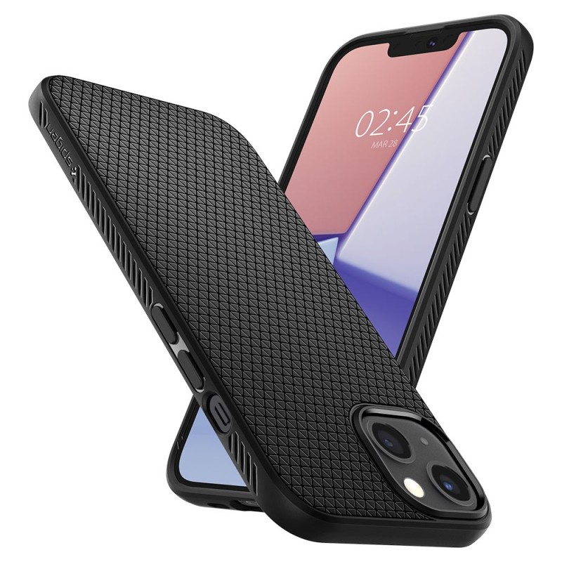 Spigen Liquid Air за iPhone 13 mini – матово черно - Spigen Liquid Air за iPhone 13 mini – матово черно - 8809811850635-ACS03315