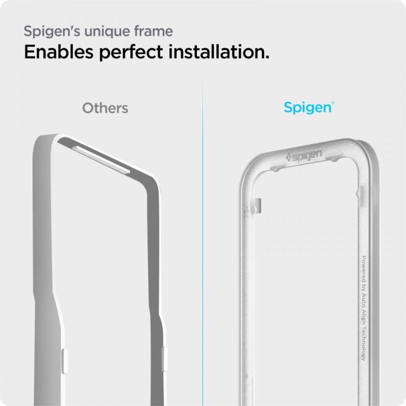 Spigen ALM Glass FC AlignMaster (2 броя) закалено стъкло за iPhone 13 / 13 Pro / 14 / 16E / 17E Black - Spigen ALM Glass FC AlignMaster (2 броя) закалено стъкло за iPhone 13 / 13 Pro / 14 / 16E / 17E Black - 8809811851243-AGL03387