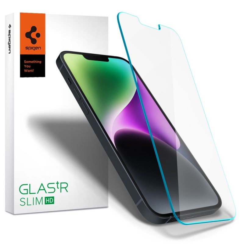 Spigen Glas.TR Slim закалено стъкло за iPhone 13 / 13 Pro / 14 / 16E / 17E (clear) - Spigen Glas.TR Slim закалено стъкло за iPhone 13 / 13 Pro / 14 / 16E / 17E (clear) - 8809811851281-AGL03391