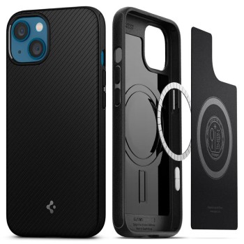 Spigen Mag Armor MagSafe за iPhone 13 матово черно