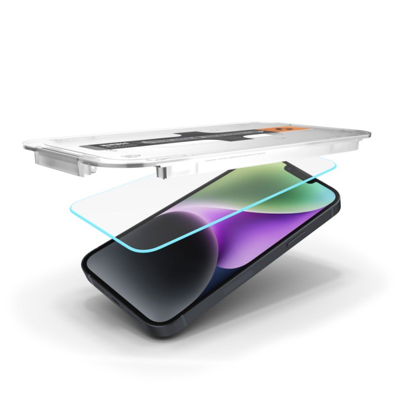Spigen Glas.TR EZ Fit закалено стъкло за iPhone 13 / 13 Pro / 14 / 16E / 17E Clear - Spigen Glas.TR EZ Fit закалено стъкло за iPhone 13 / 13 Pro / 14 / 16E / 17E Clear - 8809811853766-AGL03724