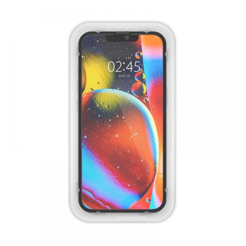 Закалено стъкло Spigen ALM GLASS FC AlignMaster за iPhone 13 / 13 Pro / 14 / 16E / 17E, черно (SKU 8809811853773-AGL03725) - Закалено стъкло Spigen ALM GLASS FC AlignMaster за iPhone 13 / 13 Pro / 14 / 16E / 17E, черно (SKU 8809811853773-AGL03725) - 8809811853773-AGL03725