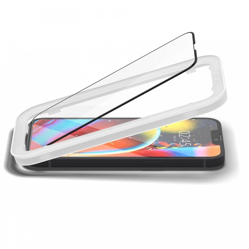 Закалено стъкло Spigen ALM GLASS FC AlignMaster за iPhone 13 / 13 Pro / 14 / 16E / 17E, черно (SKU 8809811853773-AGL03725) - Закалено стъкло Spigen ALM GLASS FC AlignMaster за iPhone 13 / 13 Pro / 14 / 16E / 17E, черно (SKU 8809811853773-AGL03725) - 8809811853773-AGL03725