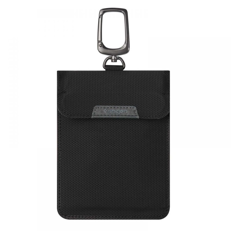 Клетка Фарадея Spigen Pouch за ключове Keyless RFID блокер Black (етю RFID) - 8809811854022-AFA03754