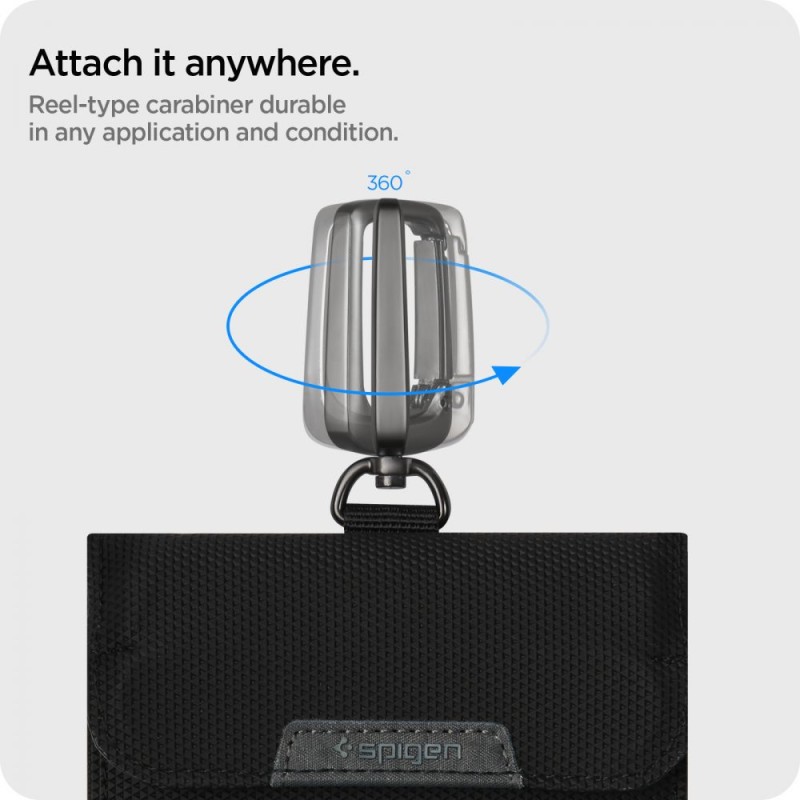 Клетка Фарадея Spigen Pouch за ключове Keyless RFID блокер Black (етю RFID) - 8809811854022-AFA03754