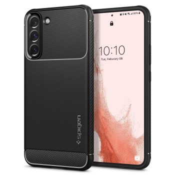 Spigen Rugged Armor за Galaxy S22 (Matte Black)