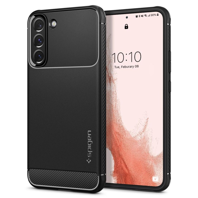 Spigen Rugged Armor за Galaxy S22 (Matte Black) - Spigen Rugged Armor за Galaxy S22 (Matte Black) - 8809811856033-ACS03986