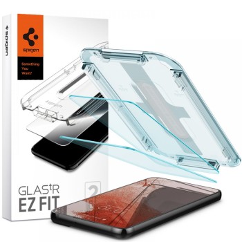 Spigen Glas.TR „EZ Fit” темперирано стъкло (2 броя) за Galaxy S22