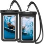 Spigen A601 Универсален водоустойчив калъф 2 броя (черен)