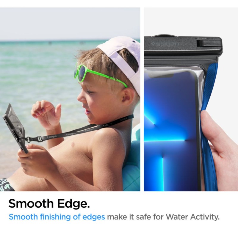 SPIGEN A601 Универсален водоустойчив калъф BLACK - 8809811860788-AMP04525