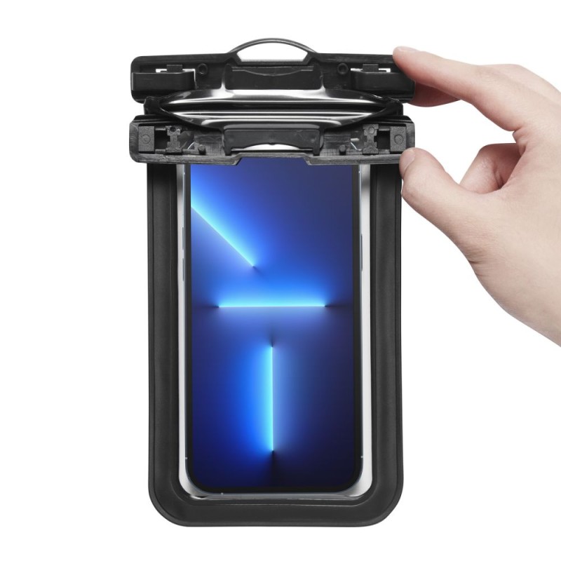 SPIGEN A601 Универсален водоустойчив калъф BLACK - 8809811860788-AMP04525