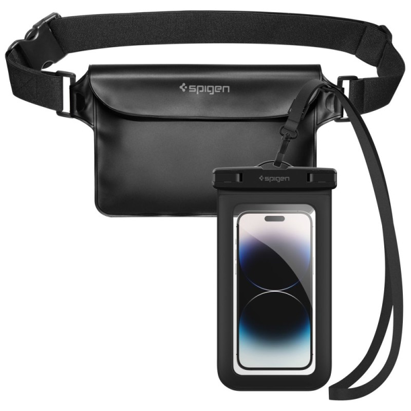 SPIGEN A621 Универсален водоустойчив калъф и чантичка за кръста BLACK - SPIGEN A621 Универсален водоустойчив калъф и чантичка за кръста BLACK - 8809811860863-AMP04533