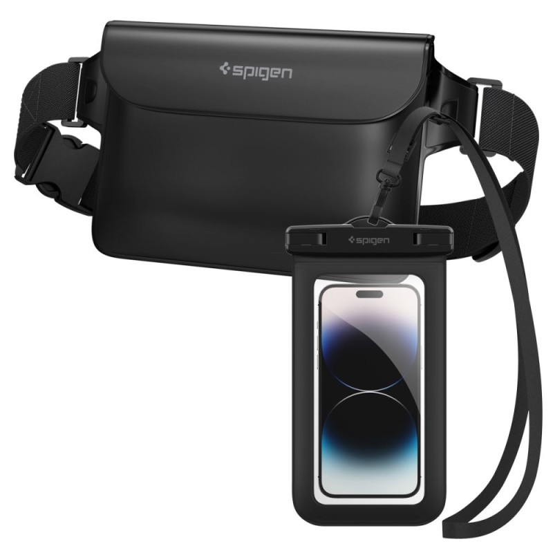 SPIGEN A621 Универсален водоустойчив калъф и чантичка за кръста BLACK - SPIGEN A621 Универсален водоустойчив калъф и чантичка за кръста BLACK - 8809811860863-AMP04533