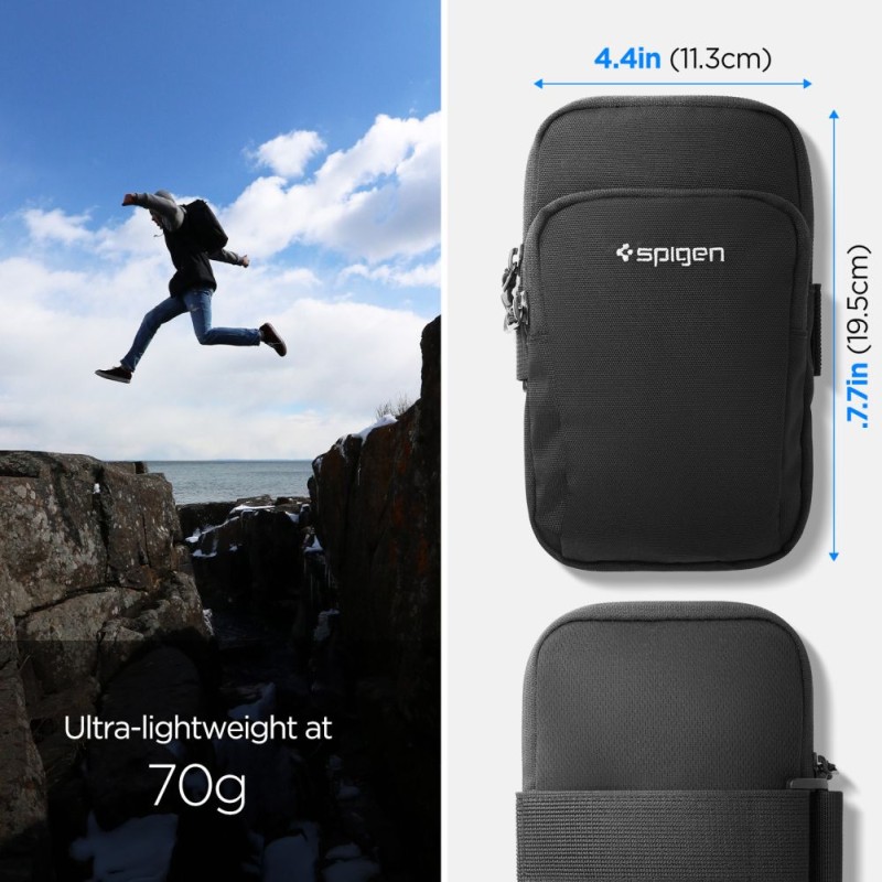 SPIGEN A702 DYNAMIC SHIELD Армбанд Черен - SPIGEN A702 DYNAMIC SHIELD Армбанд Черен - 8809811861716-AMP04617