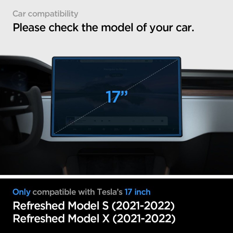 Spigen Glas.TR „EZ Fit” закалено стъкло за Tesla Model X (2022-2026) / Tesla Model S (2021-2026) черно - Spigen Glas.TR „EZ Fit” закалено стъкло за Tesla Model X (2022-2026) / Tesla Model S (2021-2026) черно - 8809811862423-AGL04688