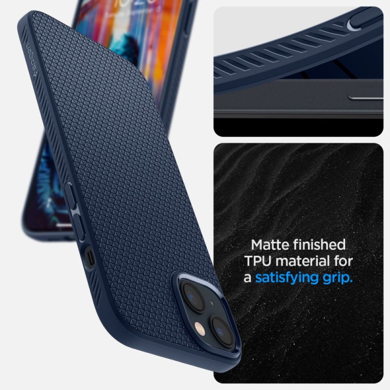 Spigen Liquid Air кейс за iPhone 14 Plus / 15 Plus (Navy Blue) - 8809811864052-ACS04892
