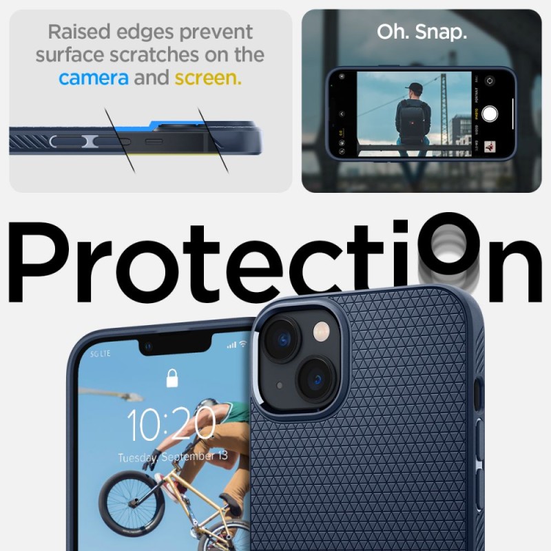 Spigen Liquid Air кейс за iPhone 14 Plus / 15 Plus (Navy Blue) - 8809811864052-ACS04892