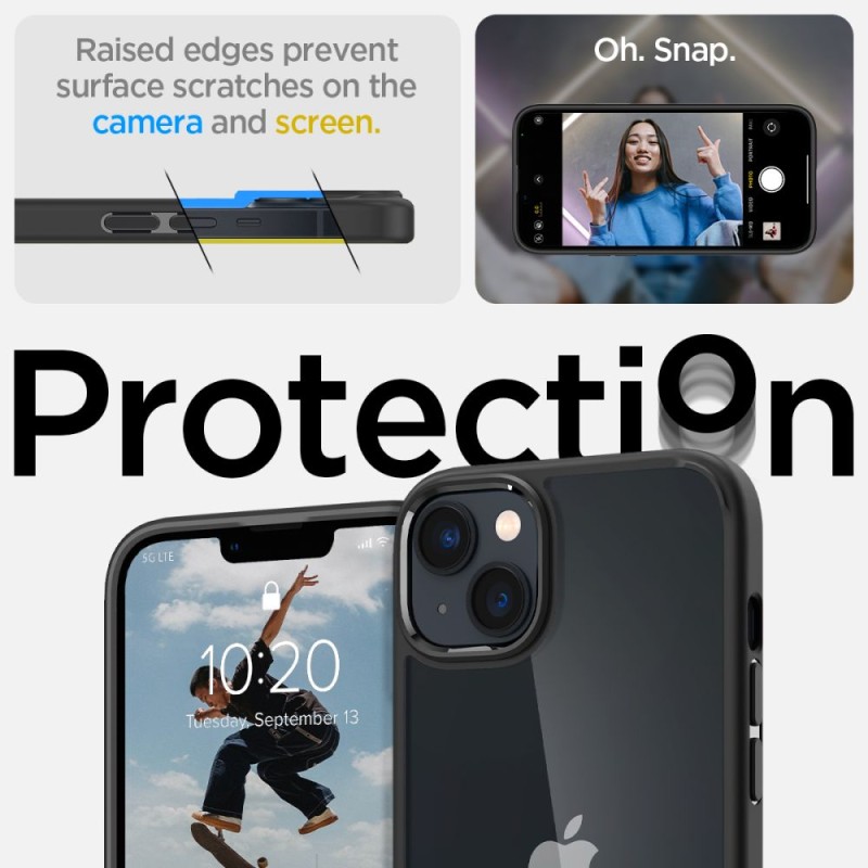 SPIGEN ULTRA HYBRID за iPhone 14 Plus / 15 Plus (матово черно) - SPIGEN ULTRA HYBRID за iPhone 14 Plus / 15 Plus (матово черно) - 8809811864083-ACS04895
