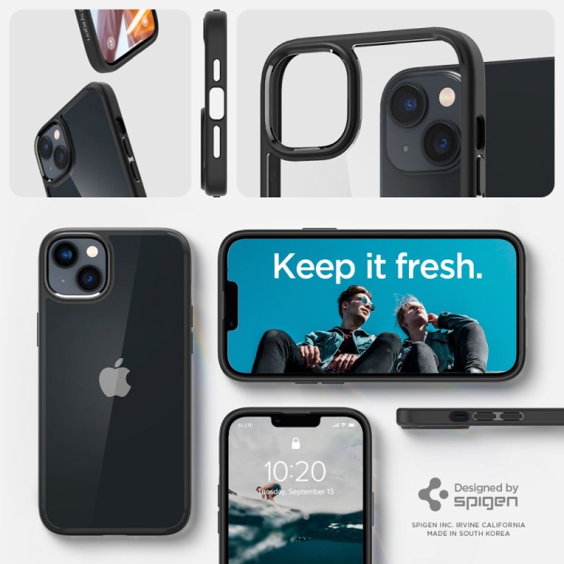 SPIGEN ULTRA HYBRID за iPhone 14 Plus / 15 Plus (матово черно) - SPIGEN ULTRA HYBRID за iPhone 14 Plus / 15 Plus (матово черно) - 8809811864083-ACS04895