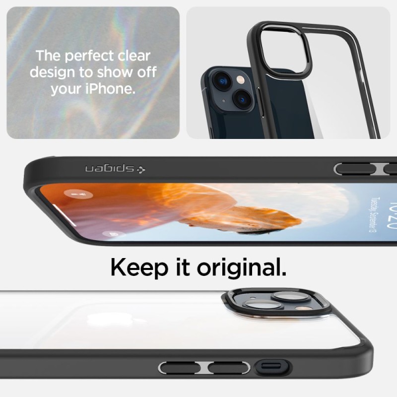 SPIGEN ULTRA HYBRID за iPhone 14 Plus / 15 Plus (матово черно) - SPIGEN ULTRA HYBRID за iPhone 14 Plus / 15 Plus (матово черно) - 8809811864083-ACS04895