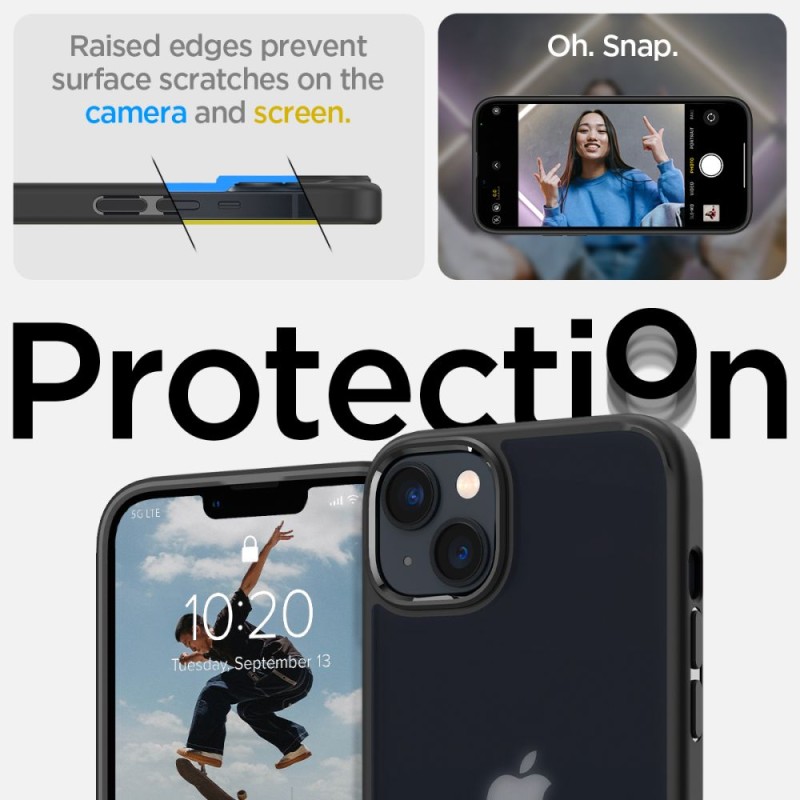 Spigen Ultra Hybrid за iPhone 14 Plus / 15 Plus – Frost Black - 8809811864144-ACS04901