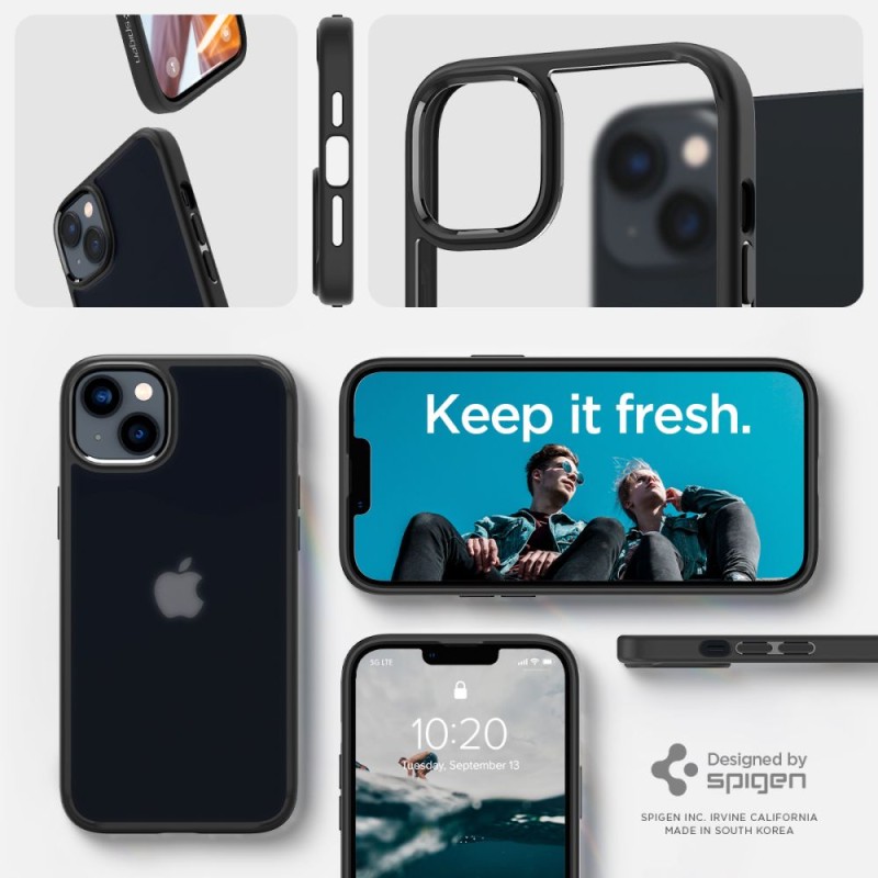 Spigen Ultra Hybrid за iPhone 14 Plus / 15 Plus – Frost Black - 8809811864144-ACS04901