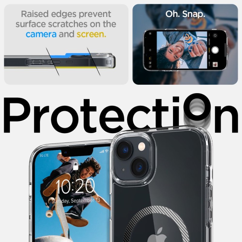 Spigen Ultra Hybrid MagSafe за iPhone 14 Plus / 15 Plus (Carbon Fiber) - 8809811864175-ACS04904