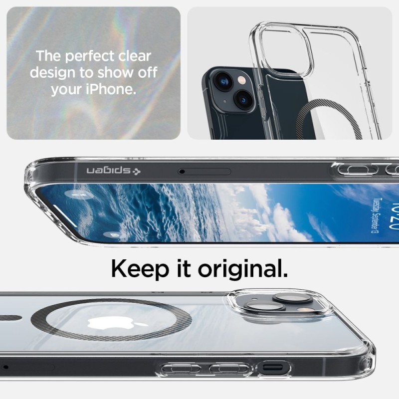 Spigen Ultra Hybrid MagSafe за iPhone 14 Plus / 15 Plus (Carbon Fiber) - 8809811864175-ACS04904