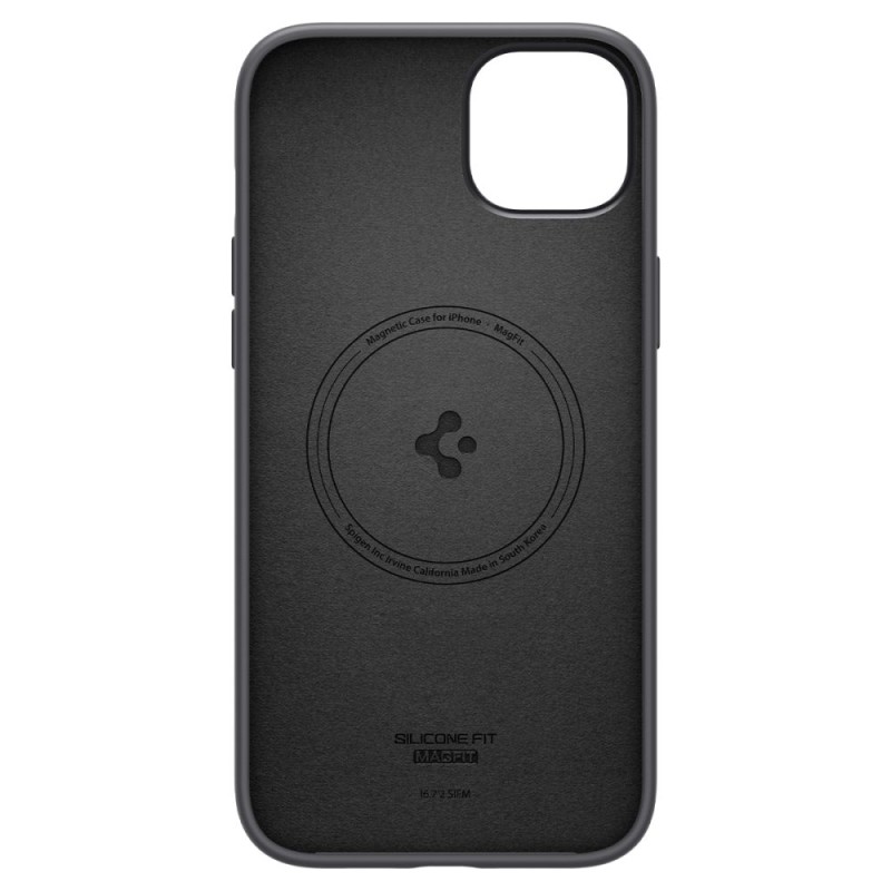 SPIGEN Silicone Fit MagSafe за iPhone 14 Plus / 15 Plus, черен - 8809811864335-ACS04920