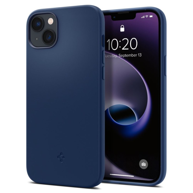 Spigen Silicone Fit MagSafe силиконов калъф за iPhone 14 Plus / 15 Plus Navy Blue - 8809811864342-ACS04921