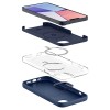 Spigen Silicone Fit MagSafe силиконов калъф за iPhone 14 Plus / 15 Plus Navy Blue - 8809811864342-ACS04921