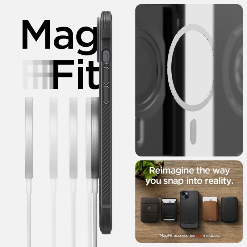 SPIGEN RUGGED ARMOR MagSafe кейс за iPhone 14 матово черен - SPIGEN RUGGED ARMOR MagSafe кейс за iPhone 14 матово черен - 8809811865141-ACS05036