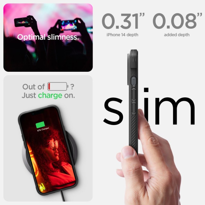SPIGEN RUGGED ARMOR MagSafe кейс за iPhone 14 матово черен - SPIGEN RUGGED ARMOR MagSafe кейс за iPhone 14 матово черен - 8809811865141-ACS05036