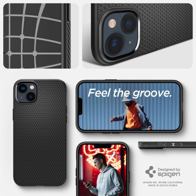 SPIGEN Liquid Air за iPhone 14 Matte Black (ACS05037) - 8809811865158-ACS05037
