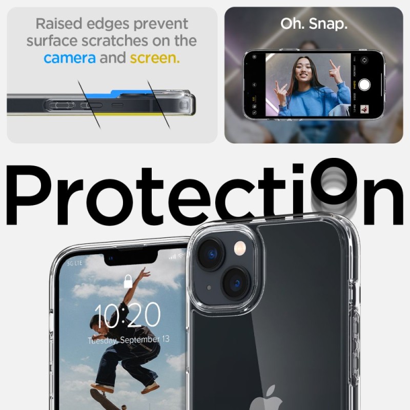 Spigen Ultra Hybrid iPhone 14 Crystal Clear (SKU 8809811865189-ACS05040) - Spigen Ultra Hybrid iPhone 14 Crystal Clear (SKU 8809811865189-ACS05040) - 8809811865189-ACS05040