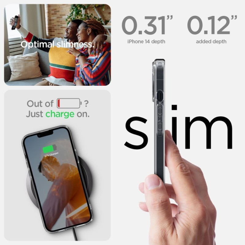 Spigen Ultra Hybrid iPhone 14 Crystal Clear (SKU 8809811865189-ACS05040) - Spigen Ultra Hybrid iPhone 14 Crystal Clear (SKU 8809811865189-ACS05040) - 8809811865189-ACS05040