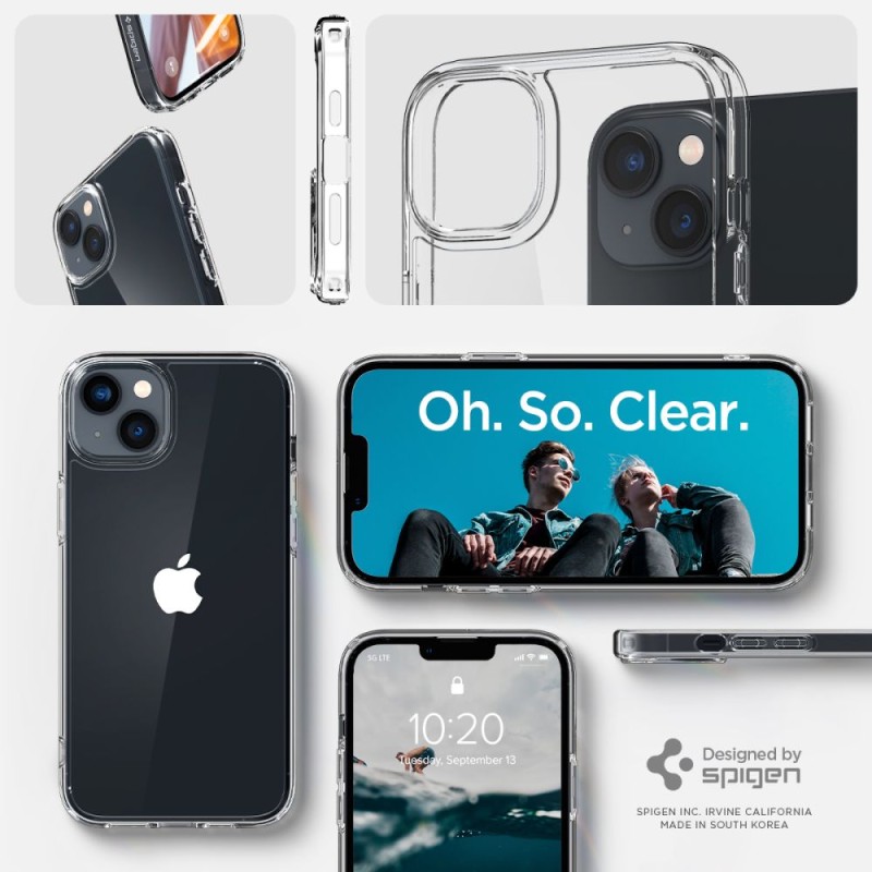 Spigen Ultra Hybrid iPhone 14 Crystal Clear (SKU 8809811865189-ACS05040) - Spigen Ultra Hybrid iPhone 14 Crystal Clear (SKU 8809811865189-ACS05040) - 8809811865189-ACS05040
