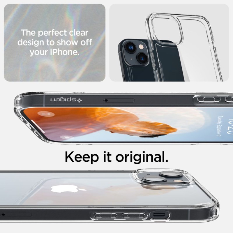 Spigen Ultra Hybrid iPhone 14 Crystal Clear (SKU 8809811865189-ACS05040) - Spigen Ultra Hybrid iPhone 14 Crystal Clear (SKU 8809811865189-ACS05040) - 8809811865189-ACS05040