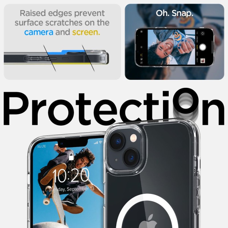 Spigen Ultra Hybrid MagSafe кейс за iPhone 14 (бял) - Spigen Ultra Hybrid MagSafe кейс за iPhone 14 (бял) - 8809811865264-ACS05048