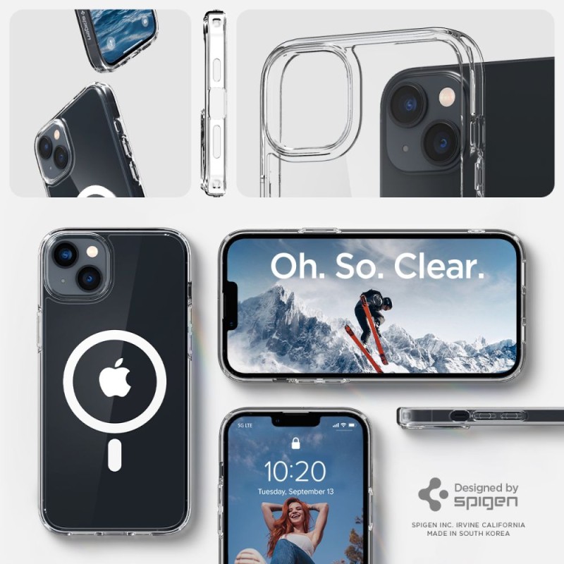 Spigen Ultra Hybrid MagSafe кейс за iPhone 14 (бял) - Spigen Ultra Hybrid MagSafe кейс за iPhone 14 (бял) - 8809811865264-ACS05048